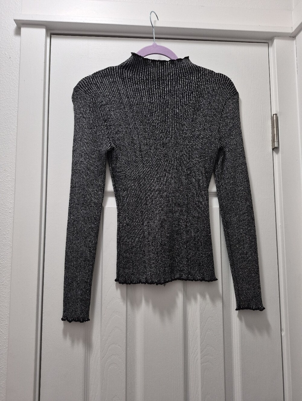 Crave Fame Ribbed Mock Neck Sweater